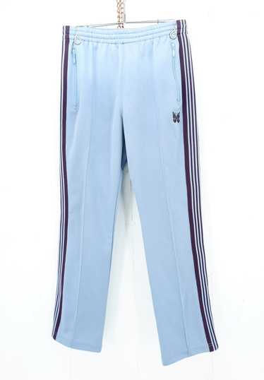 Needles Sweatpants Blue Narrow Track Logo Sidetape