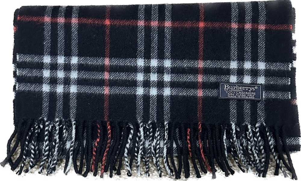 Burberry Burberry Cashmere Scarf Navy - image 2