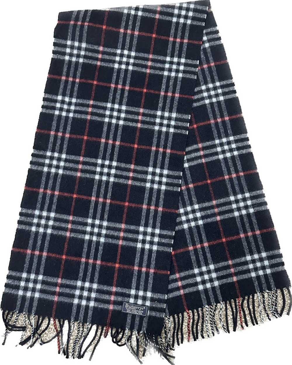 Burberry Burberry Cashmere Scarf Navy - image 3