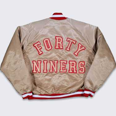 Vintage 90s San Francisco 49ers Satin Jacket Adult XL Chalk Line