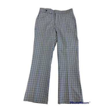 Unkwn Vtg 70's Sansabelt Jaymar Blue Gray CHECK M… - image 1