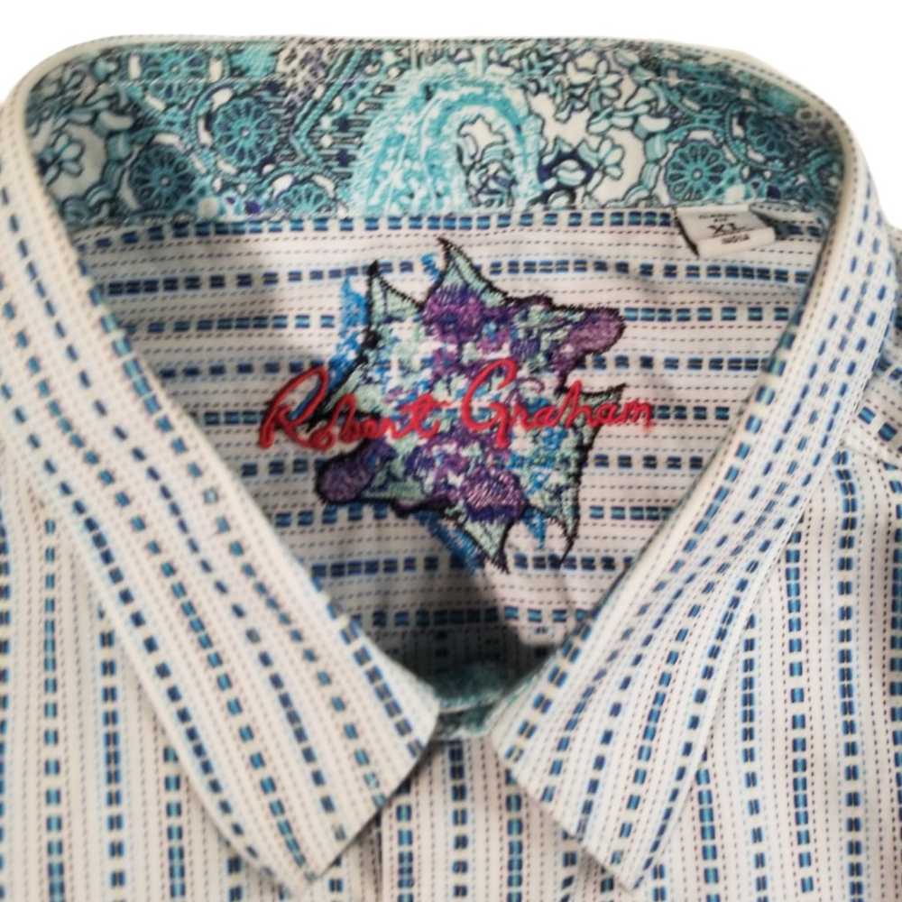 Robert Graham Robert Graham Sport Shirt In White … - image 2