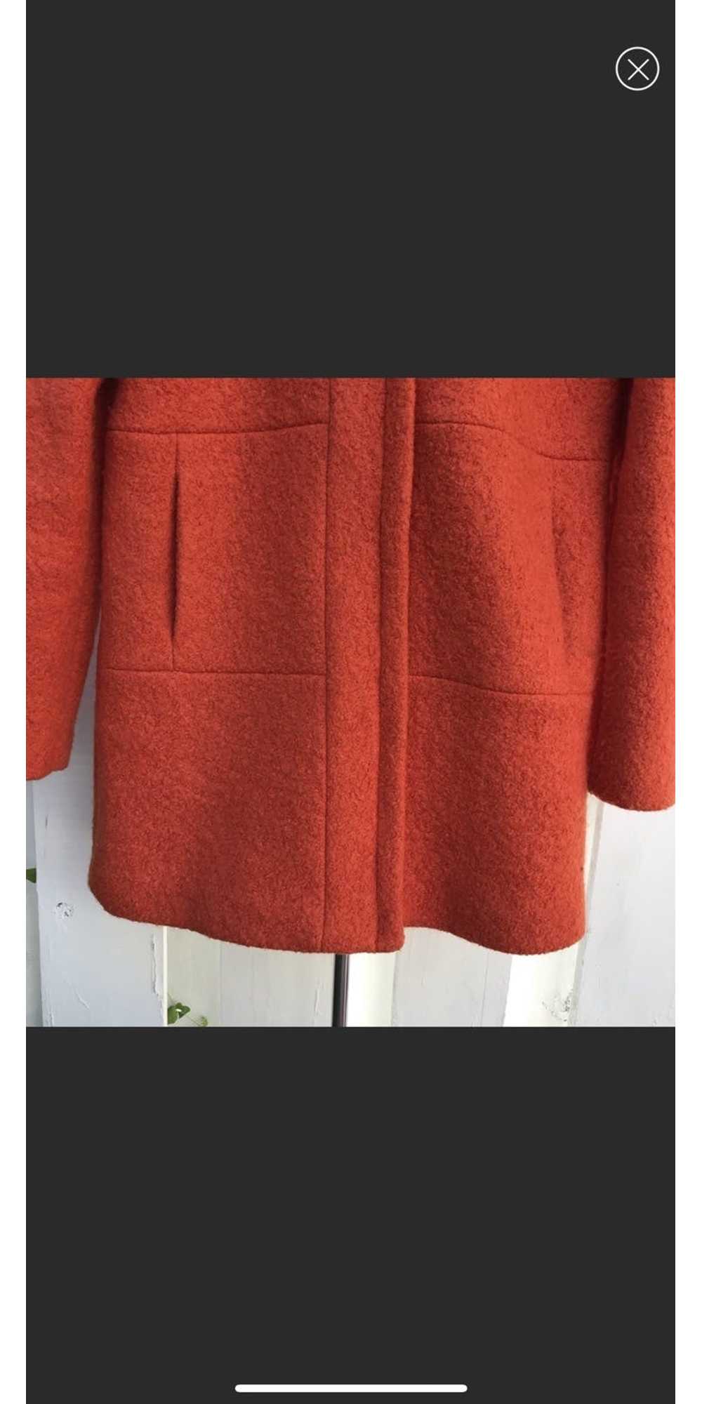 Zara Zara Trafaluc Orange Wool Hooded Coat - image 7