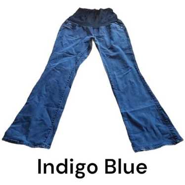 Other Indigo Blue Maternity Flare Medium Long Jean