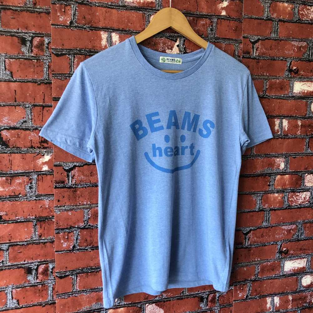 Beams Plus Beams Heart Spell Out Big Logo Tee Shi… - image 5