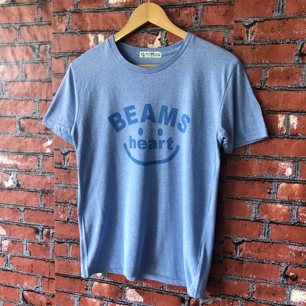 Beams Plus Beams Heart Spell Out Big Logo Tee Shi… - image 6