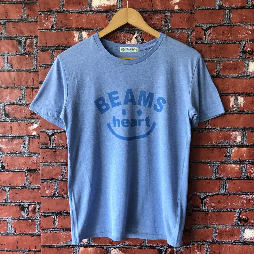 Beams Plus Beams Heart Spell Out Big Logo Tee Shi… - image 7