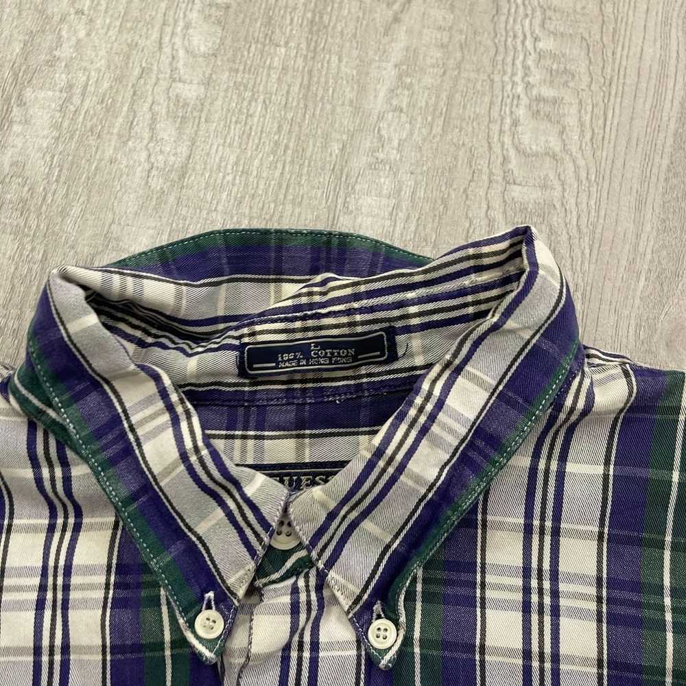 Vintage VINTAGE 90s Guess Plaid Button Shirt - image 4