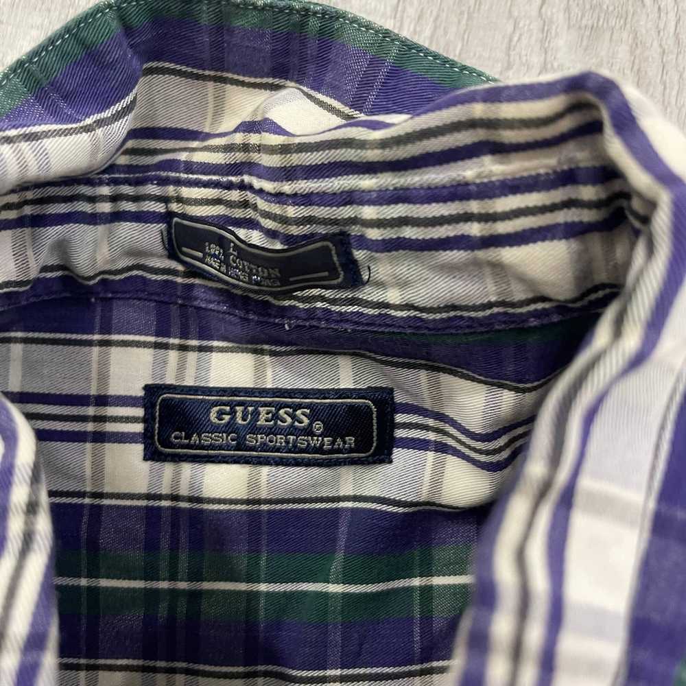 Vintage VINTAGE 90s Guess Plaid Button Shirt - image 5