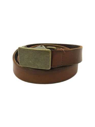 Yohji Yamamoto Gold Buckle Leather Belt