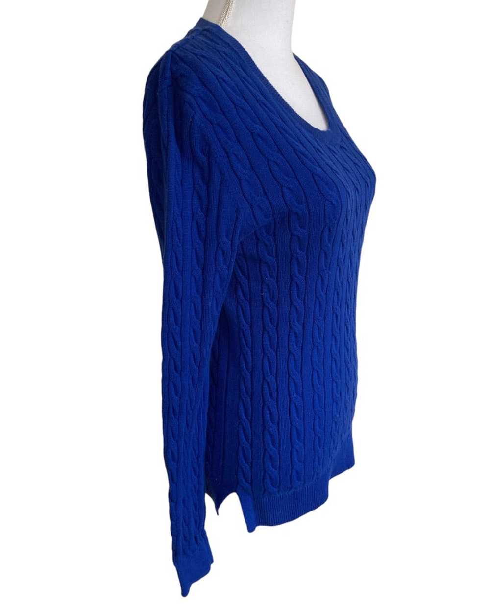 Lacoste Royal Blue Cable Knit Sweater, S - image 2