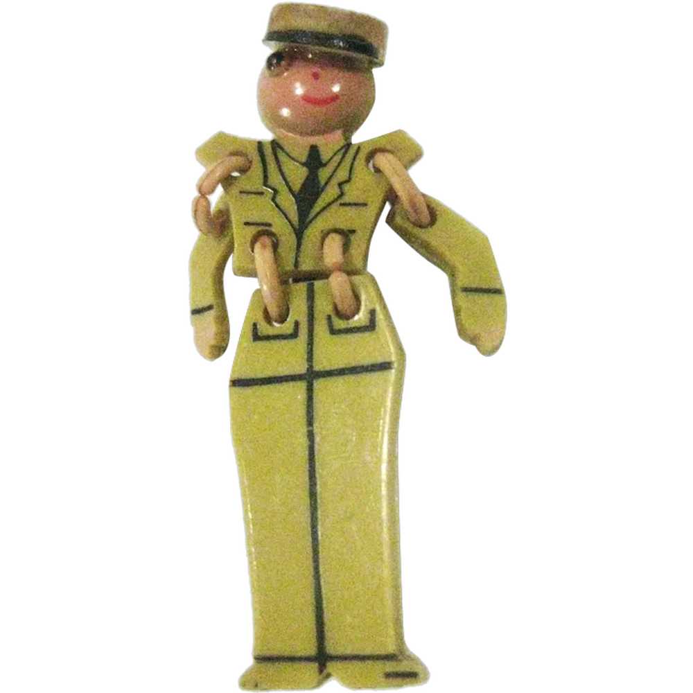 WW2 buddies army soldier articulated sweetheart m… - image 1