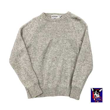 Vintage 60s/70s VTG McGregor Wool Gray Knit Sweat… - image 1