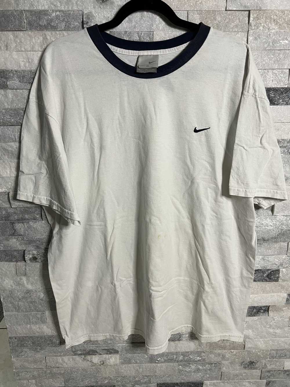 Nike × Vintage Mini Swoosh Ringer Tshirt - image 1