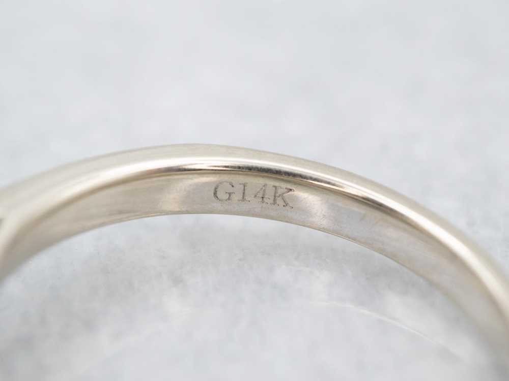 Classic Diamond White Gold Engagement Ring - image 2