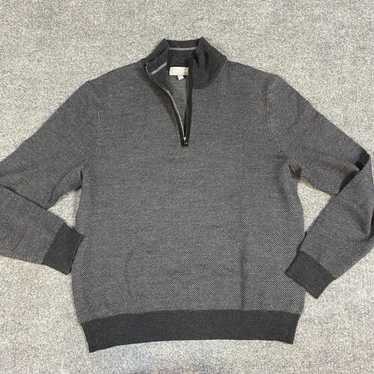 Neiman Marcus Neiman Marcus Men's Sweater L Gray … - image 1