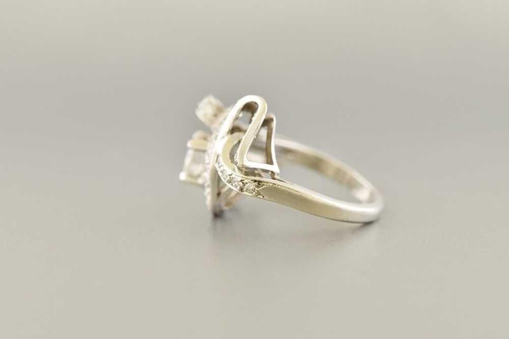 Mid Century Modern Freeform Diamond Ring - image 2