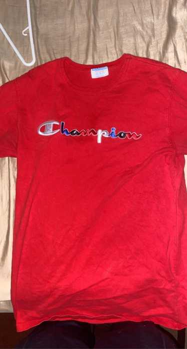 Champion Stitched Red Champion Tee