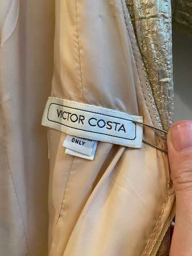 Victor Costa Gold Silk Gown