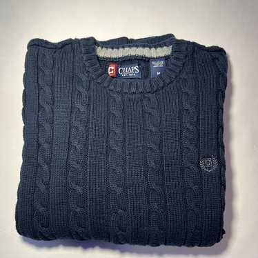 Chaps Ralph Lauren 90s Dark Blue Knitted Chaps Swe