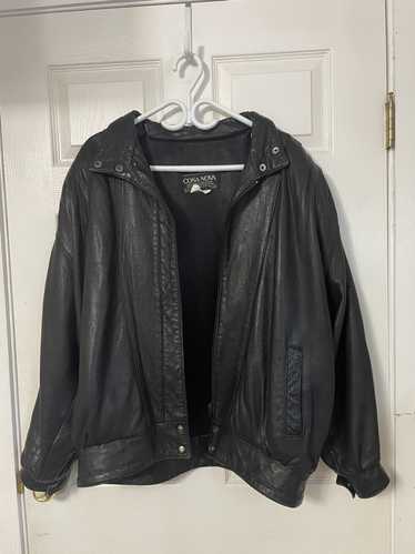 Oversized Worn Vintage Leather Jacket – The Model Off Duty