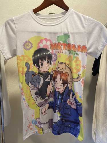 Anima × Vintage Y2K Hetalia Anime Graphic Anime Te