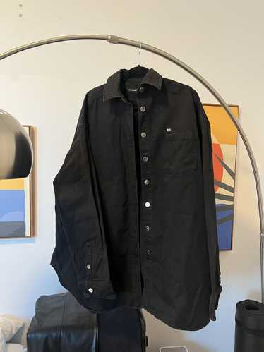 Raf Simons Black Denim Padded Big Fit Shirt Raf Simons
