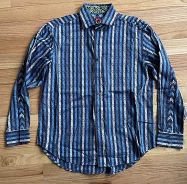 Robert Graham ROBERT GRAHAM Stripe Long-Sleeved F… - image 1