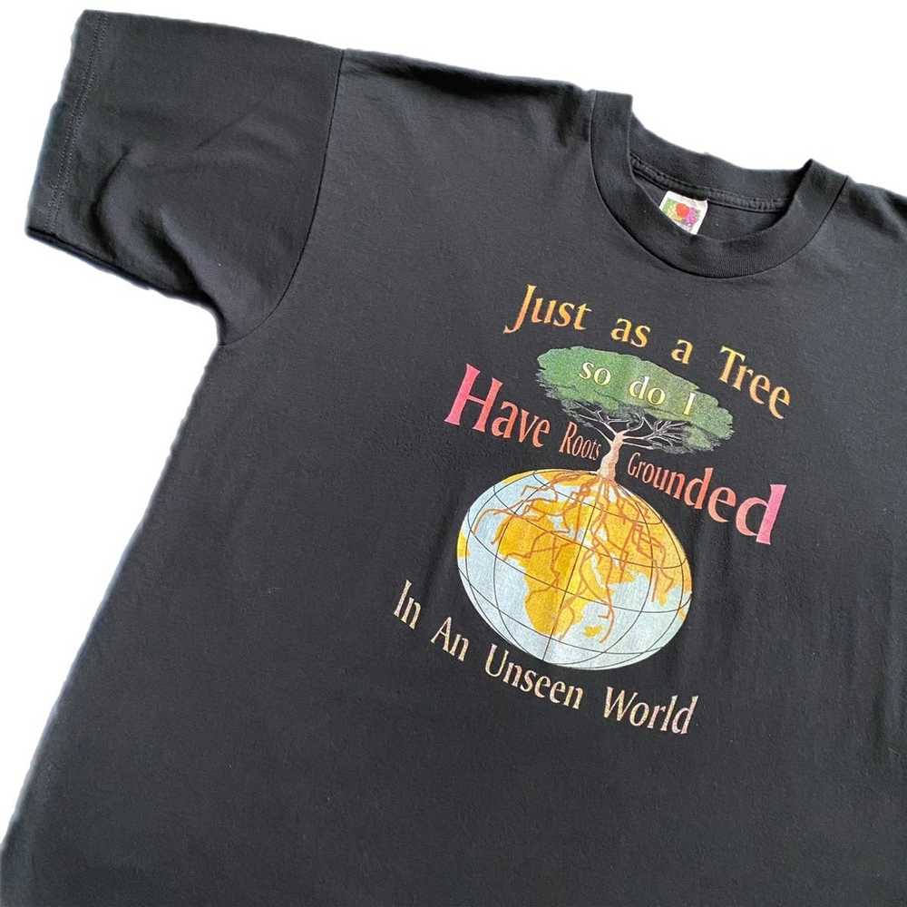 Vintage Vintage 90s Earth Rooted T-shirt - image 1