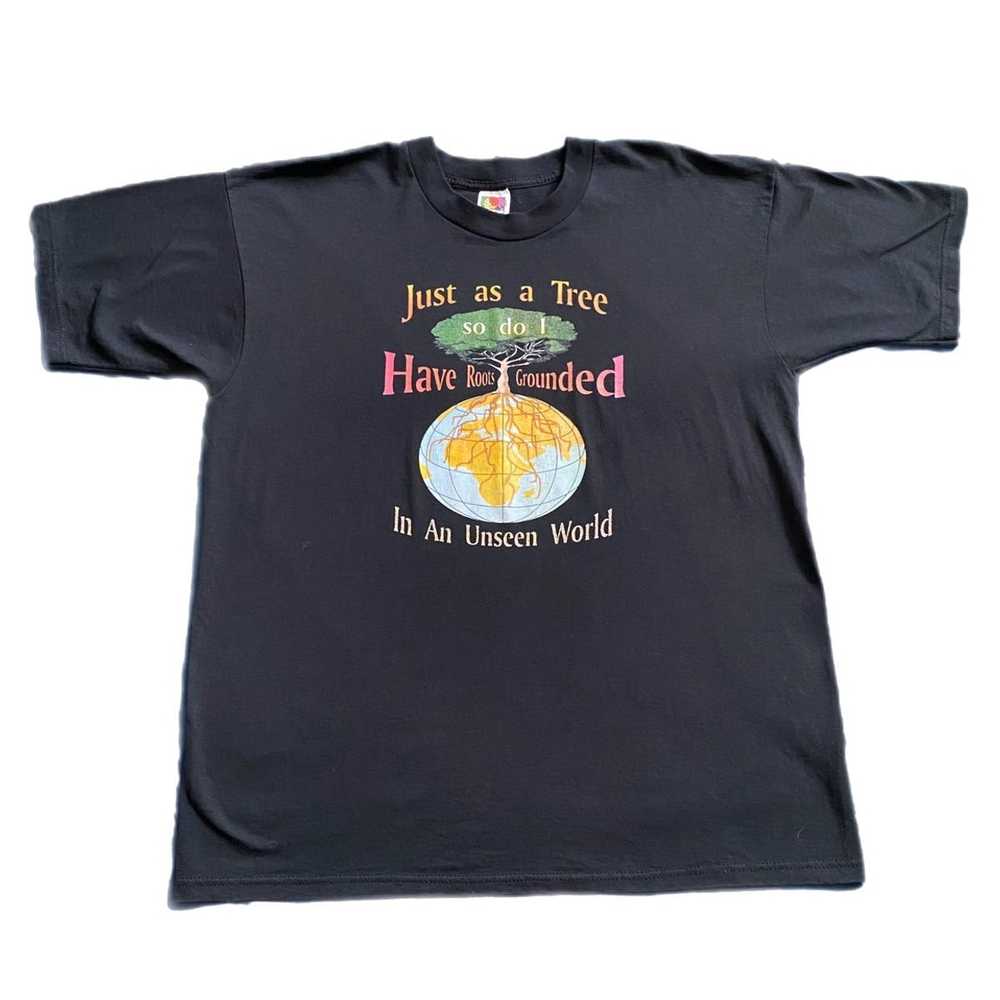 Vintage Vintage 90s Earth Rooted T-shirt - image 2