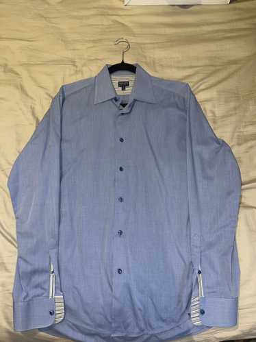Kenzo Kenzo Homme Blue Silk Button Up Shirt