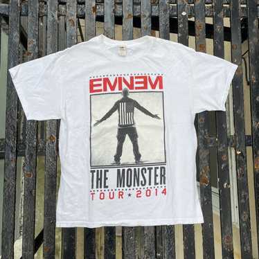 Eminem 2014 Monster Tour Slim Shady Baseball Jersey Mens Medium Blus BNWOT  MINT