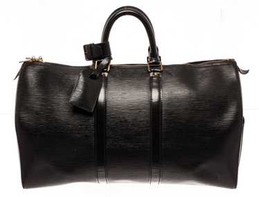 Authentic Louis Vuitton Epi Keepall 45 Boston Travel Bag Black M59152 from  Japan