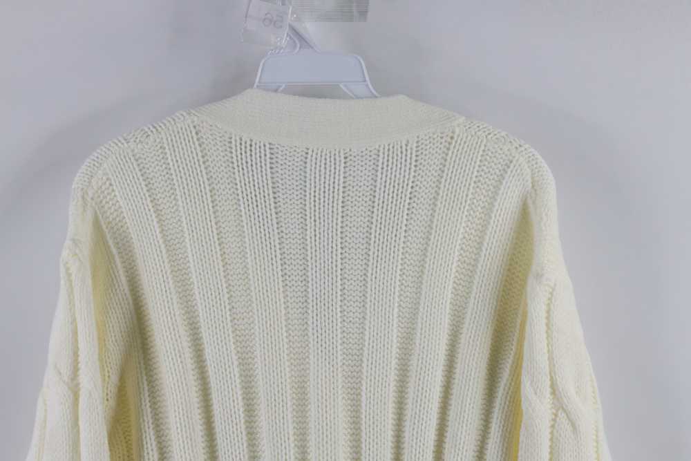 Vintage Vintage Chunky Cable Knit Button Cardigan… - image 6