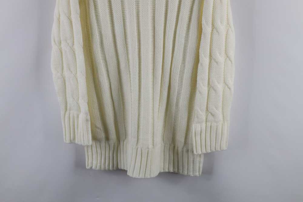 Vintage Vintage Chunky Cable Knit Button Cardigan… - image 7