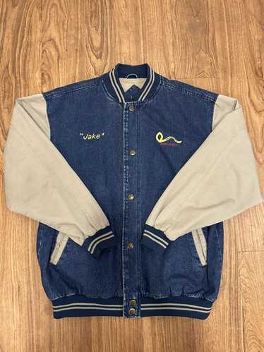 Denim Check Varsity Jacket – Tunie's