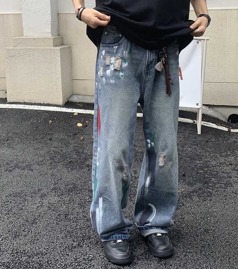 Streetwear × Vintage Retro punk pants - image 1