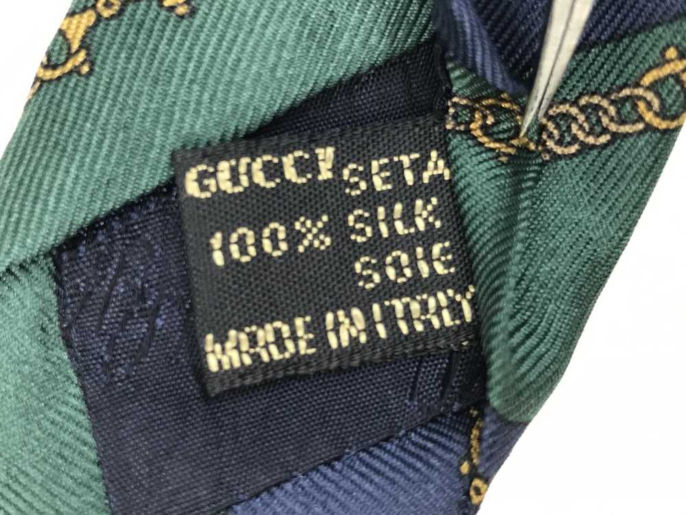 Gucci × Luxury × Vintage Vintage Gucci Neck tie P… - image 9