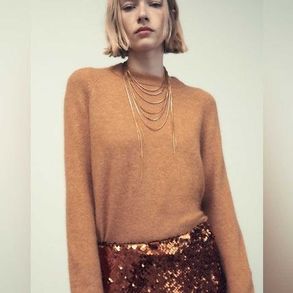 Zara Zara Knit Very Oversized Crewneck Sweater - image 3