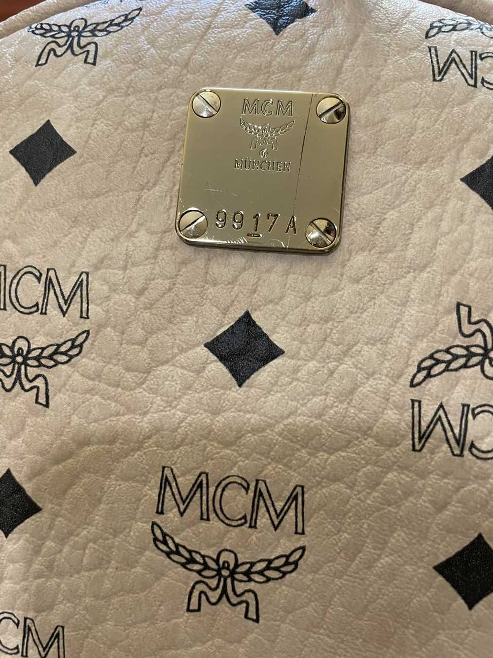 MCM MCM Stark Logo Monogram Medium Side Studs Bac… - image 6