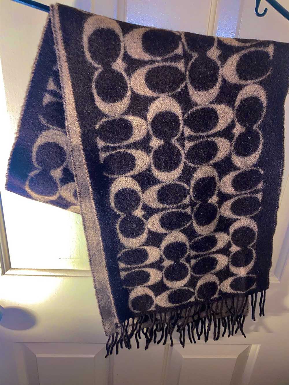 Coach Coach Signature Reversible Wool Scarf - image 4