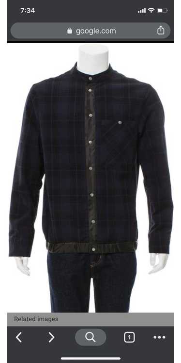 Public School Public school mandarin collar plaid 