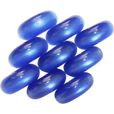 Gorgeous MOONGLOW LUCITE Blue Vintage Brooch