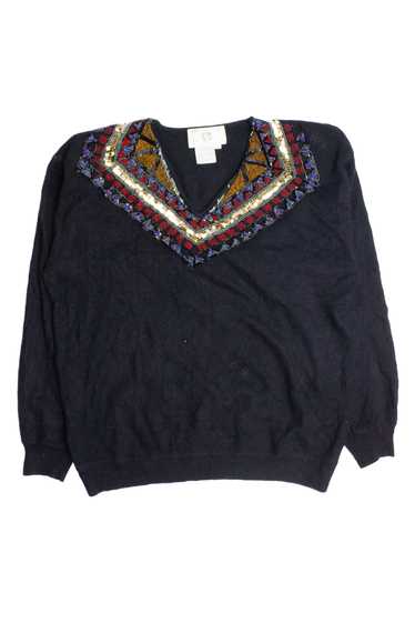 Vintage Ann Klein Fair Isle Sweater (1990s) - image 1