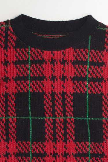 Plaid 80s Sweater - image 1
