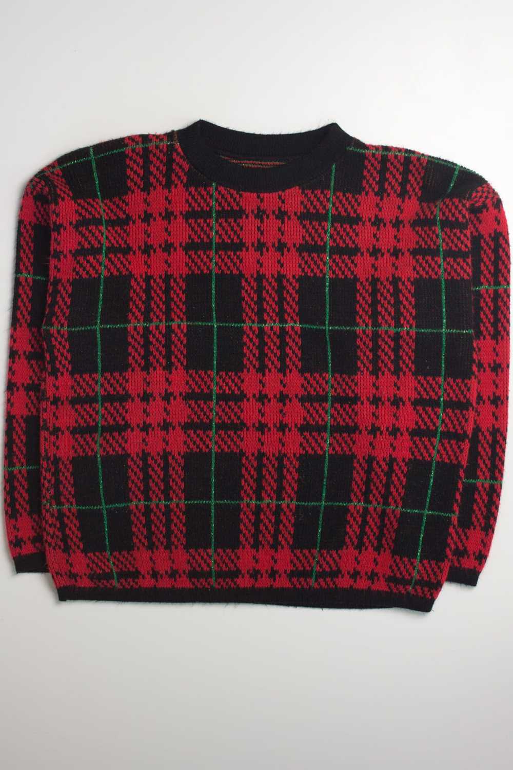 Plaid 80s Sweater - image 2