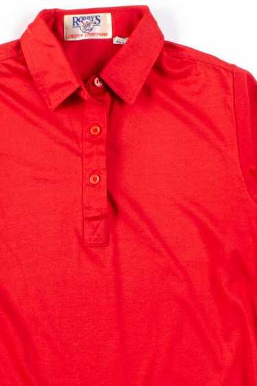 Red Shiny Polo Shirt - Gem