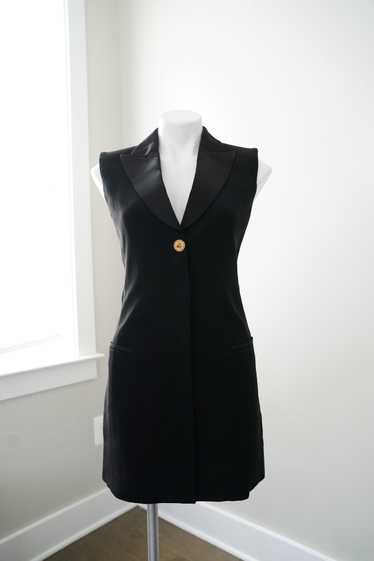 Versace VERSACE Beaded Fringe Tuxedo Dress - image 1