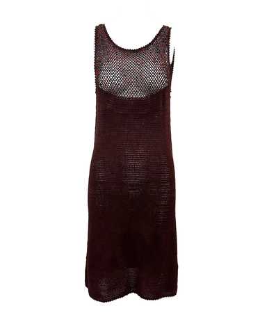 Moschino Y2K Brown Crochet Dress