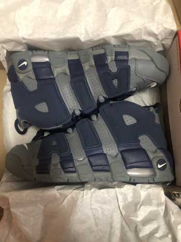 Nike Grey and Blue Nike Uptempo